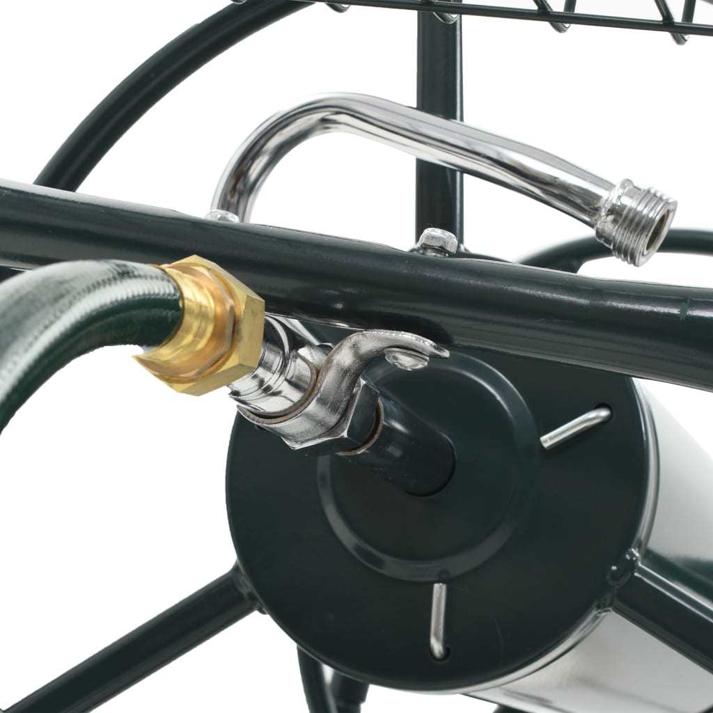 Garden Hose Trolley with 1/2" Hose Connector 246.1' Steel Doba